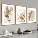 Quadros Folhagem Dourada — Decoração Sofisticada