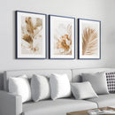 Quadros Folhagem Dourada — Decoração Sofisticada