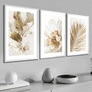 Quadros Folhagem Dourada — Decoração Sofisticada