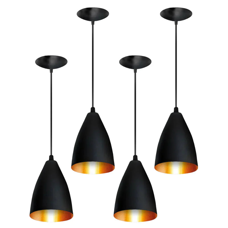 Pendentes Vegas Preto e Bronze — Design Moderno Premium