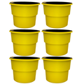 Kit 6 Vasos Autoirrigáveis Decorativos Premium — Jardim Inteligente