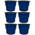 Kit 6 Vasos Autoirrigáveis Decorativos Premium — Jardim Inteligente