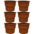 Kit 6 Vasos Autoirrigáveis Decorativos Premium — Jardim Inteligente