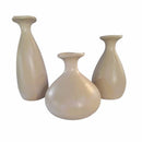 Trio de Vasos Decorativos em Cerâmica Premium