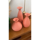 Trio de Vasos Decorativos em Cerâmica Premium