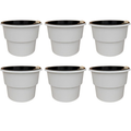Kit 6 Vasos Autoirrigáveis Decorativos Premium — Jardim Inteligente