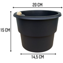 Kit 6 Vaso Plantas Autoirrigável Vaso Antidengue Auto Irrigável Flores Hortas Vaso Escolha as Cores